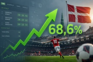Tanskassa vedonlyönnin kulutus nousi kesäkuussa 68,6 prosenttia